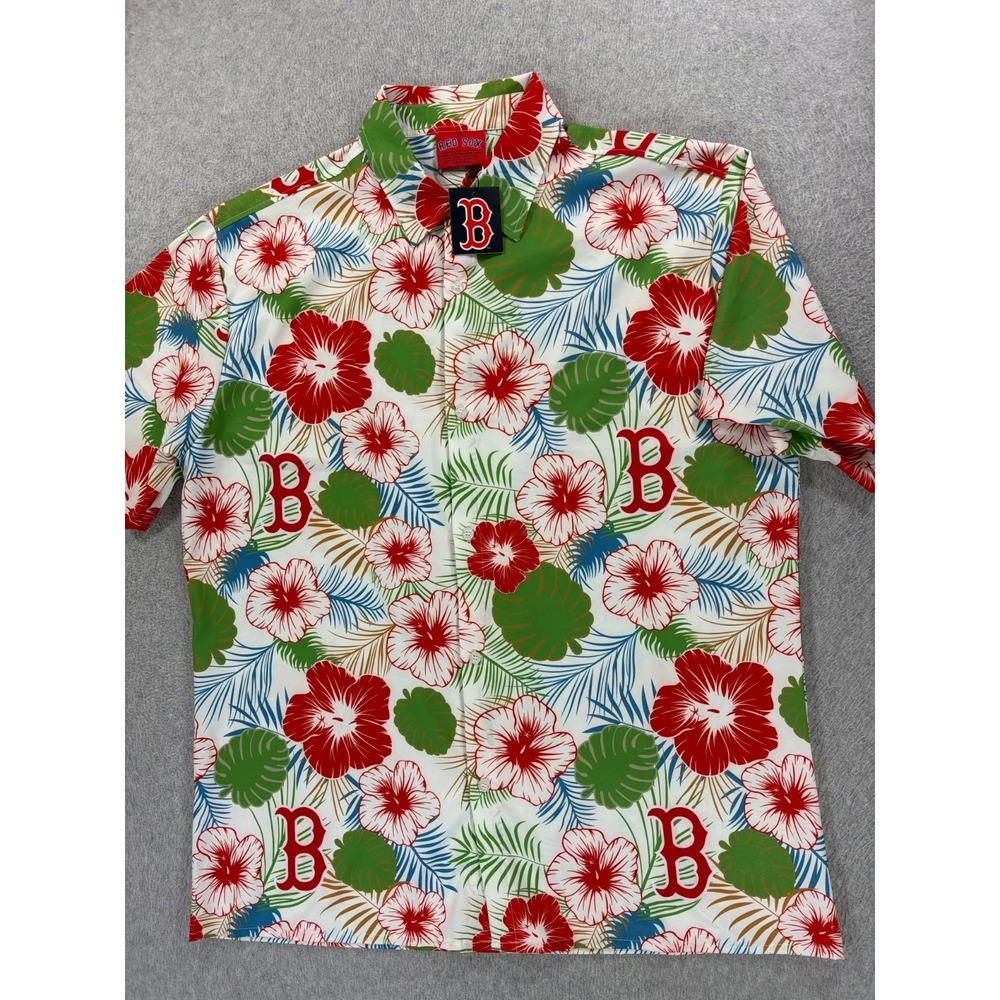 NWT Boston Red Sox Short Sleeve Baseball CAMP Shirt (Men's 2XL)